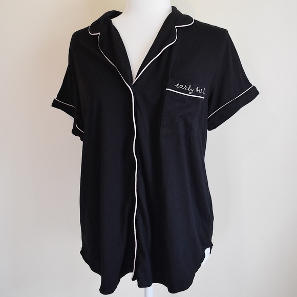kate spade Other - Kate Spade Early Bird Pocket Pajama Shirt